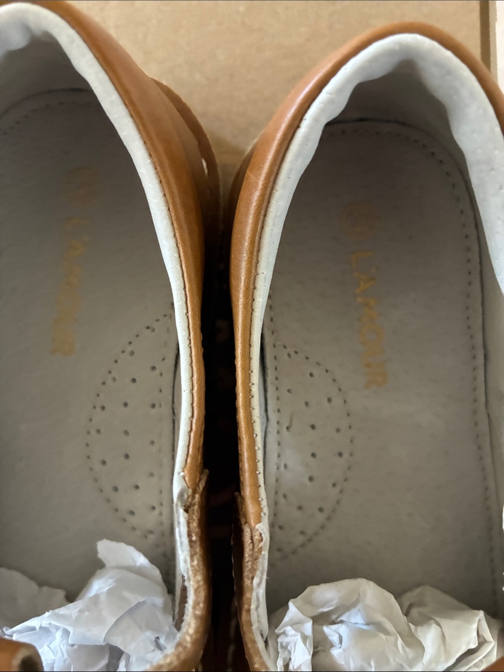 L'Amour Camel Brown T‑Strap Mary Jane Girls' Dress Shoes - Picture 5 of 5